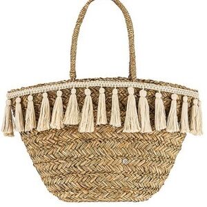 NWT Florabella Wilmington Tote, Natural & Ivory